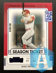 2021 Contenders Season Ticket Blue Foil SP Mike Trout #56